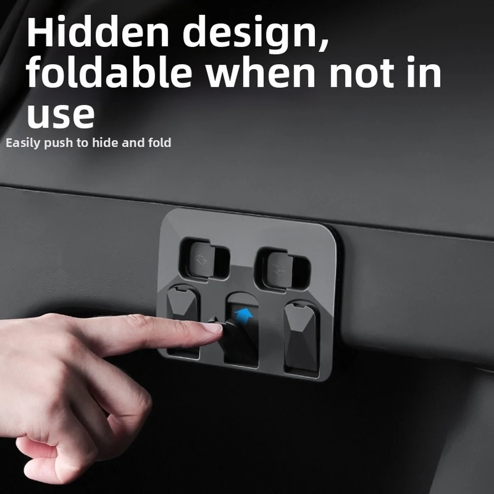 Car Organizer Clip Foldable Trunk Hook For Holding Bags And Umbrellas ABS Plastic Material Car Interior Storage Solution