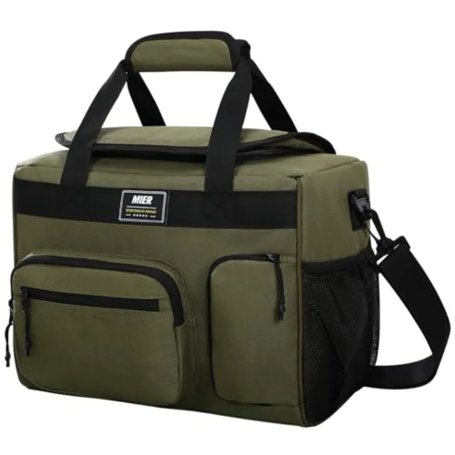 

Large Lunch Box for Men Women Adult Insulated Soft Sided Cooler Leakproof Lunch Bag Collapsible for Work Travel Camping Beach,