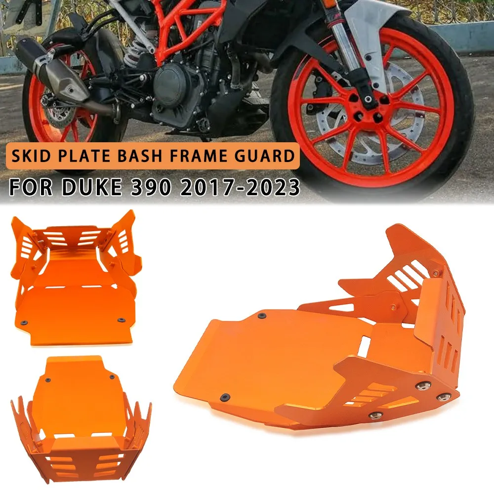 

For DUKE 390 Duke390 2017-2022 2023 Motorcycle Accessories Skid Plate Bash Frame Guard Cover Protector Engine Housing Protection