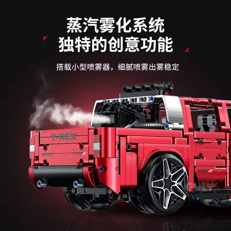 สินค้าใหม่ในสต็อก GULY 10633 MOC ชุดตัวต่อรถ SUV เทคโนโลยี รถกระบะ ของเล่นตัวต่อประกอบ ของขวัญคริสต์มาสสำหรับเด็ก