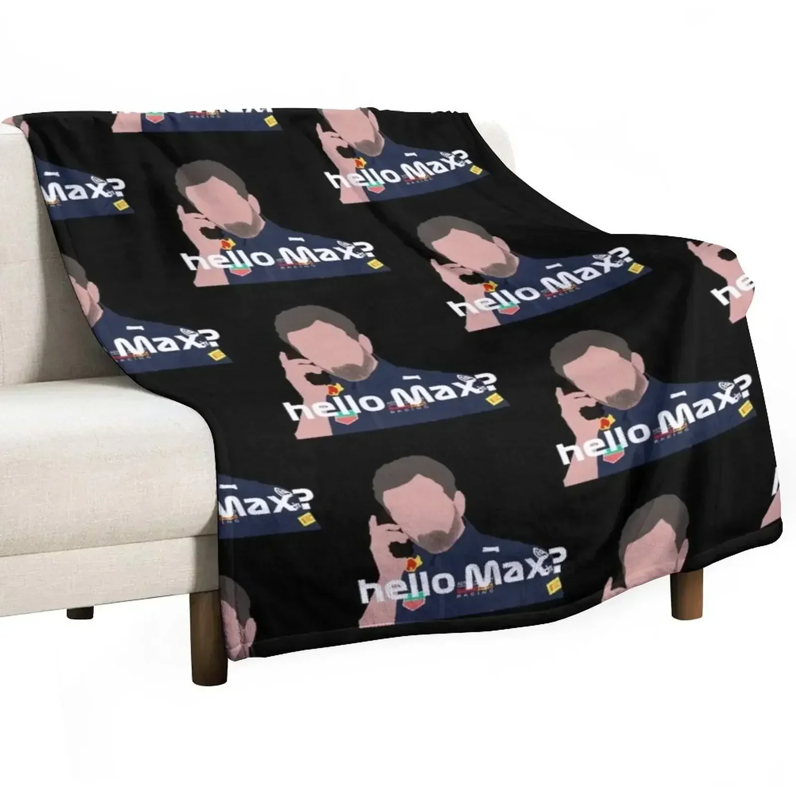 Christian Horner - hello Max? (white) Throw Blanket Warm manga Thermals For Travel Soft blankets ands Retros Blankets