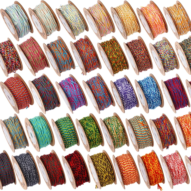 1.5mm 20meters Roll Mix Colour Jewelry Making Cord for DIY Craft Beading String Handmade Accessories