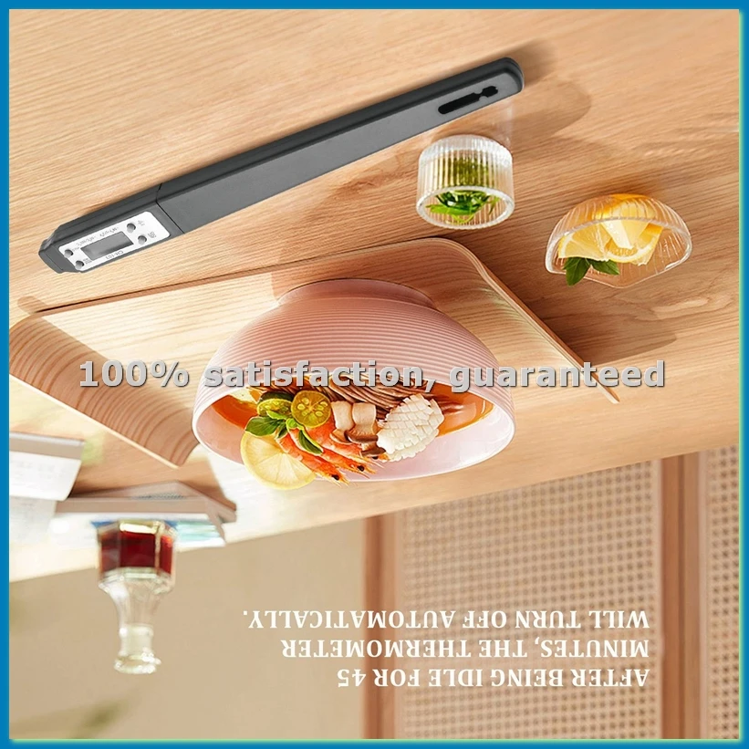 

Цифровой термометр для приготовления пищи с мгновенным считыванием показаний, высокоточный кухонный термометр для мяса, барбекю и масла