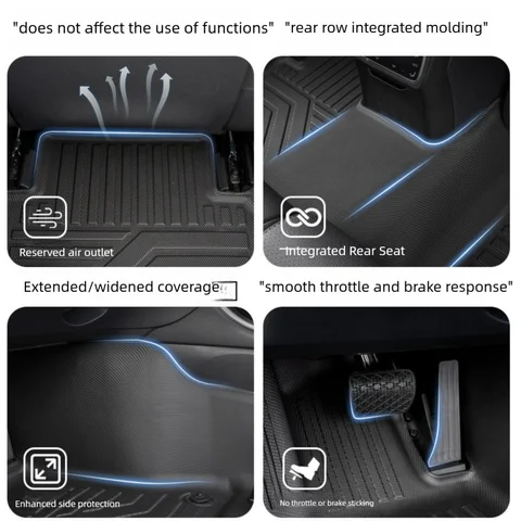 메르세데스 벤츠 CLS 2010-2023 260/300/350/450Amg53/63W/C218/257 LHD 전용 신형 5D TPE 바닥 매트, 풀 커버 방수 액세서리