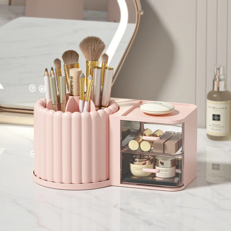 Desktop Simple Drawer Desk Organizer Large Capacity Organizers Office Accessories Pen Holder Storage Box Stationery School