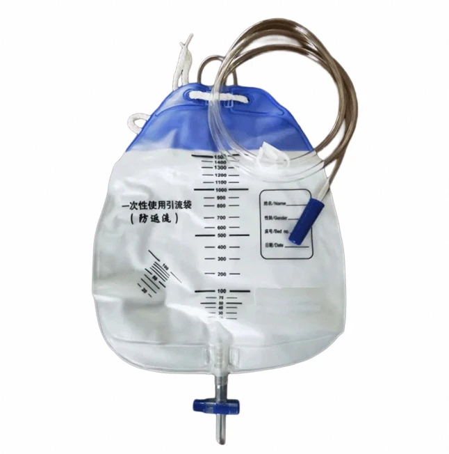 Wholesale Fine Quality Collector Men Bag Adult Disposable 2000Ml Urine Bag Drainage Bag