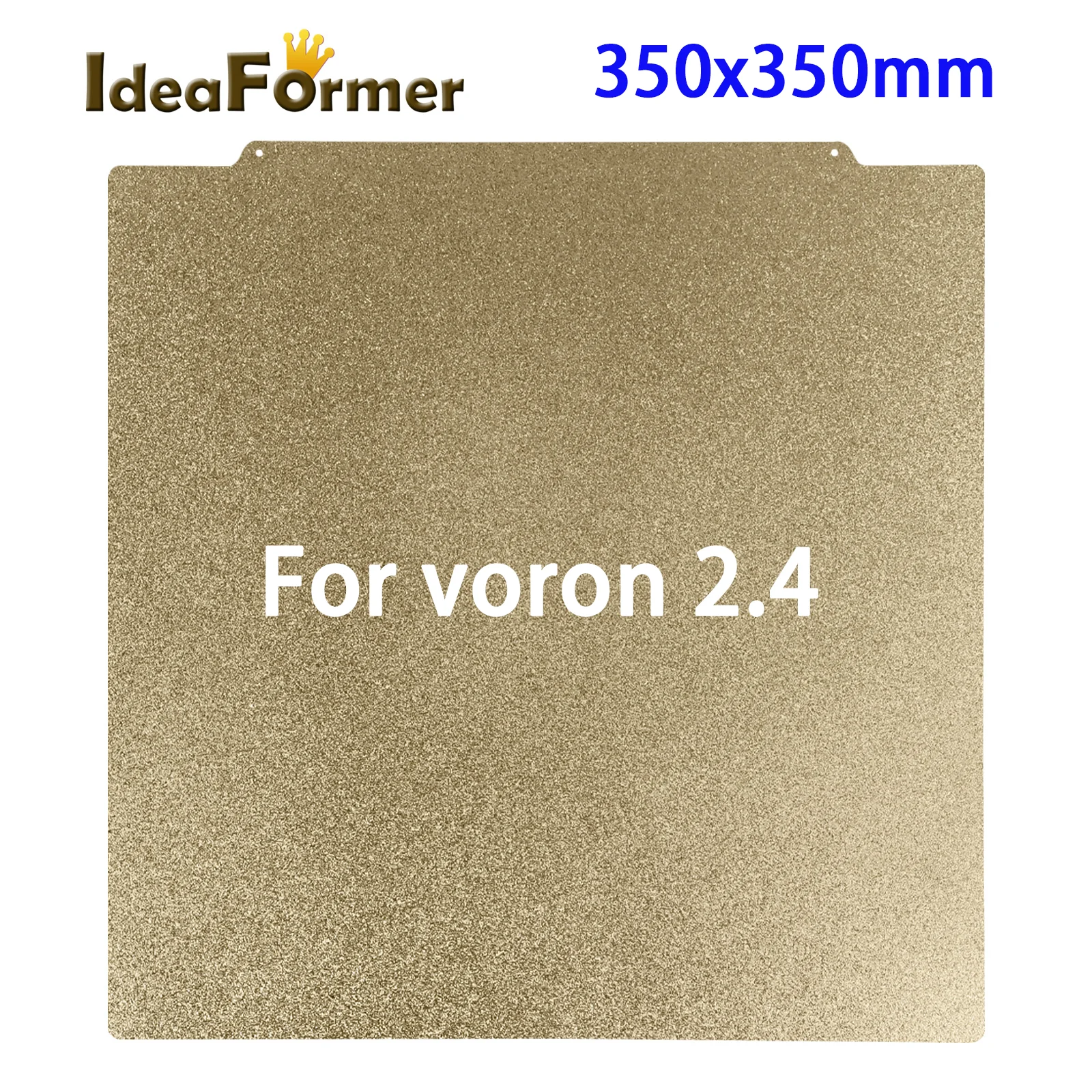350x350 Build Plate For Voron 2.4 PET PEI Sheet Double Sided Magnetic Spring Steel Sheet for FYSETC Voron 2.4 Hot Bed PET Plate