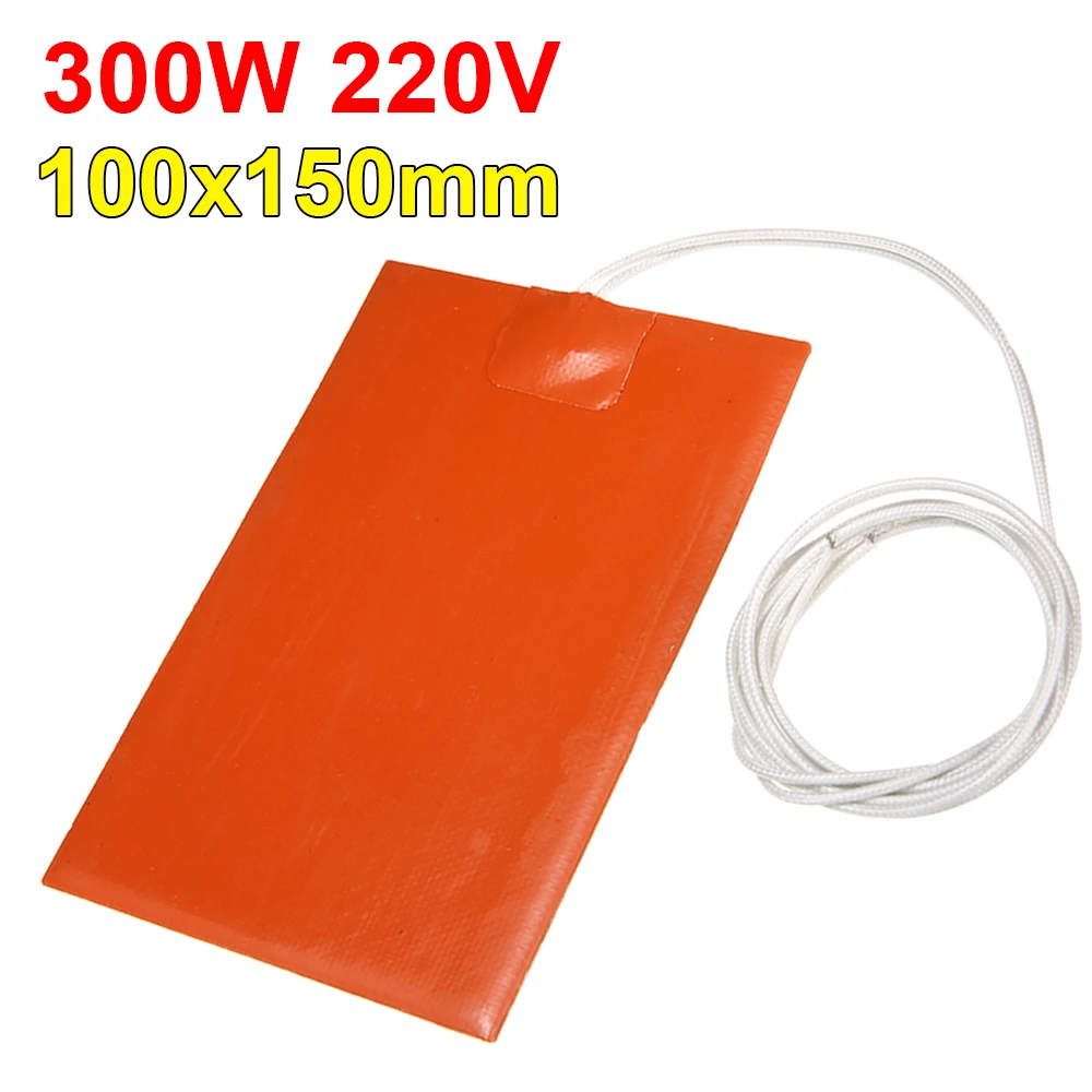 300W 220V Engine Oil Tank Heater Pad Silicone Waterproof Universal Fuel Tank Water Tank Rubber Heating Mat Warming Accessories