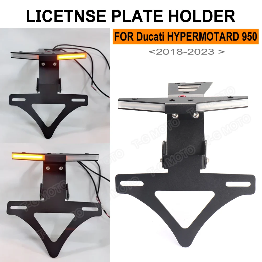 

For Ducati Hypermotard 950 Motorcycle Accessories Registration Plate Holder Tailstock Frame Bracket Kit 2018-2023