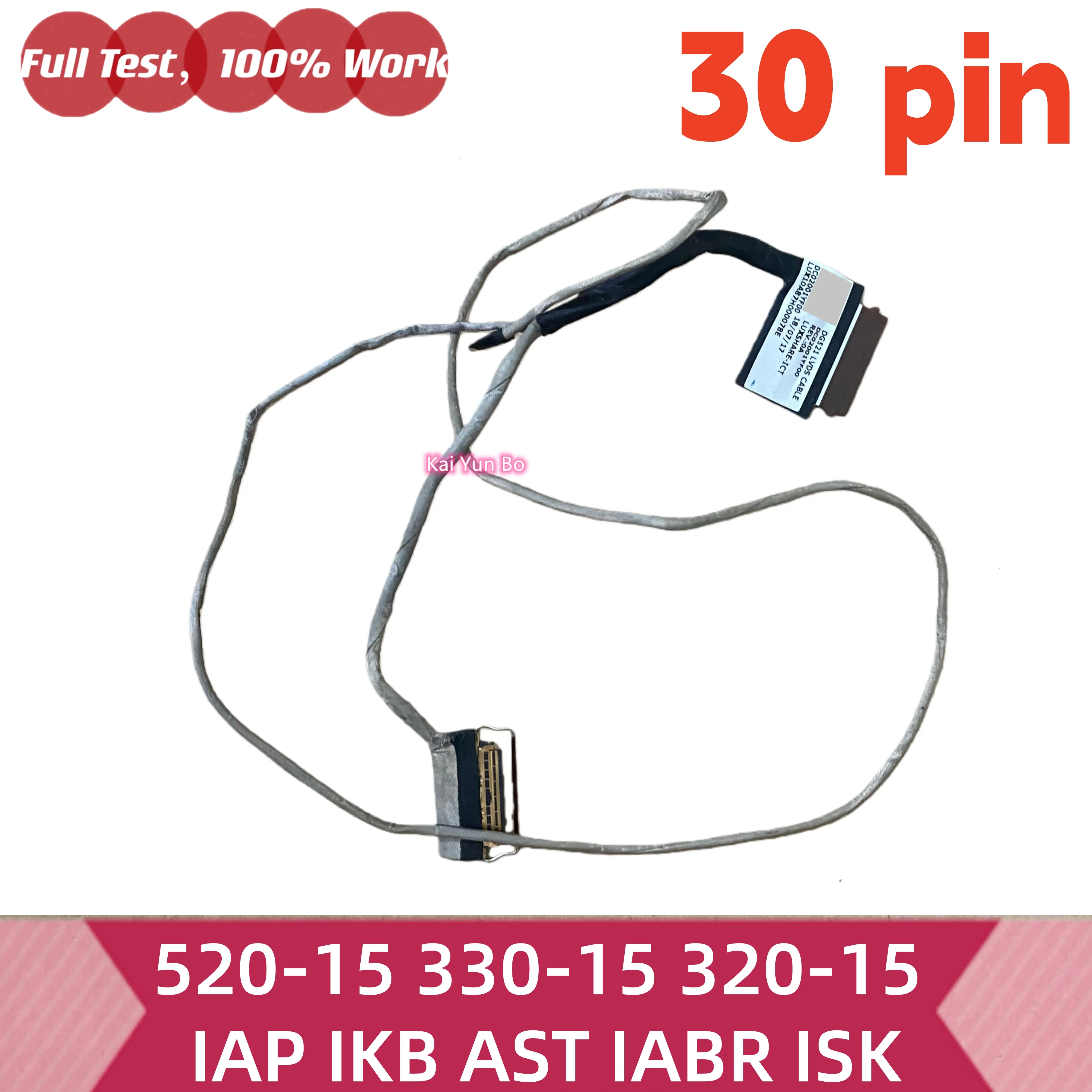 Cable de Pantalla LCD LED LVDS DG521 DC02001YF00 DC02001YF10 DC02001YF20 para Lenovo Ideapad 520-15 330-15 320-15 IAP IKB AST IABR ISK 320-15IAP 320-15IKB 320-15AST 320-15IABR 320-15ISK 330-15IAP 330-15IKB 330-15AST 33