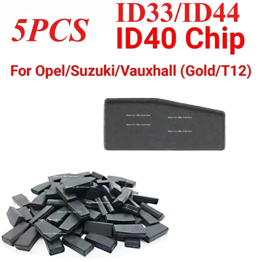 ID33 ID40 Transponder Chip for Immobilizer Key Programming, Carbon T12 Blank Auto Key Repair Accessory, 1 Pack Professional Chip