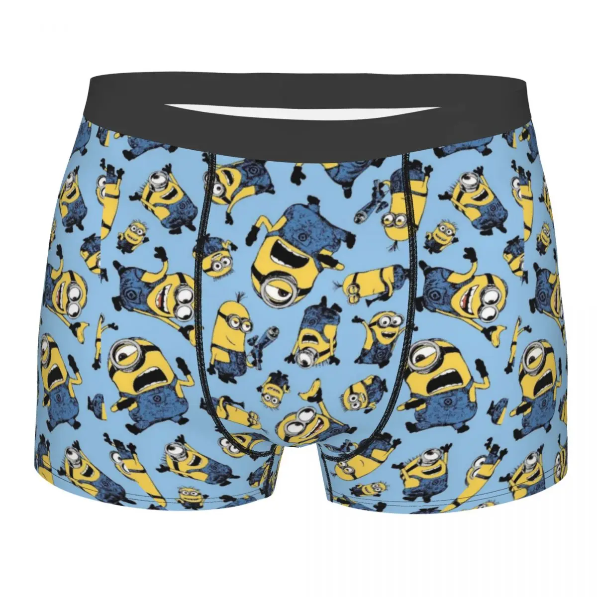 

Custom Male Cool M-Minions Cartoon Underwear Funny Wallpaper Boxer Briefs Soft Shorts Panties Underpants