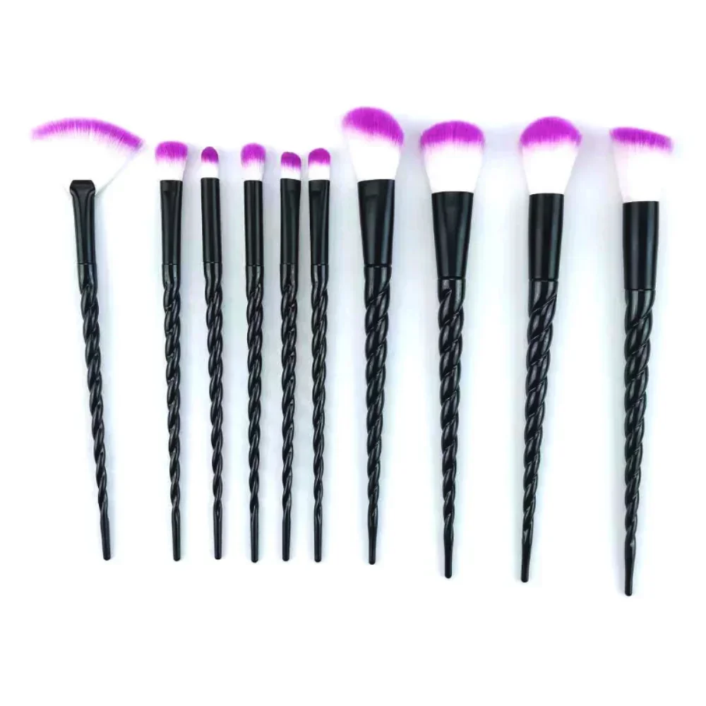 5-13 pçs pincéis de maquiagem conjunto espiral alça fundação pó blush sombra corretivo lábio olho maquiagem escova cosméticos ferramenta de beleza