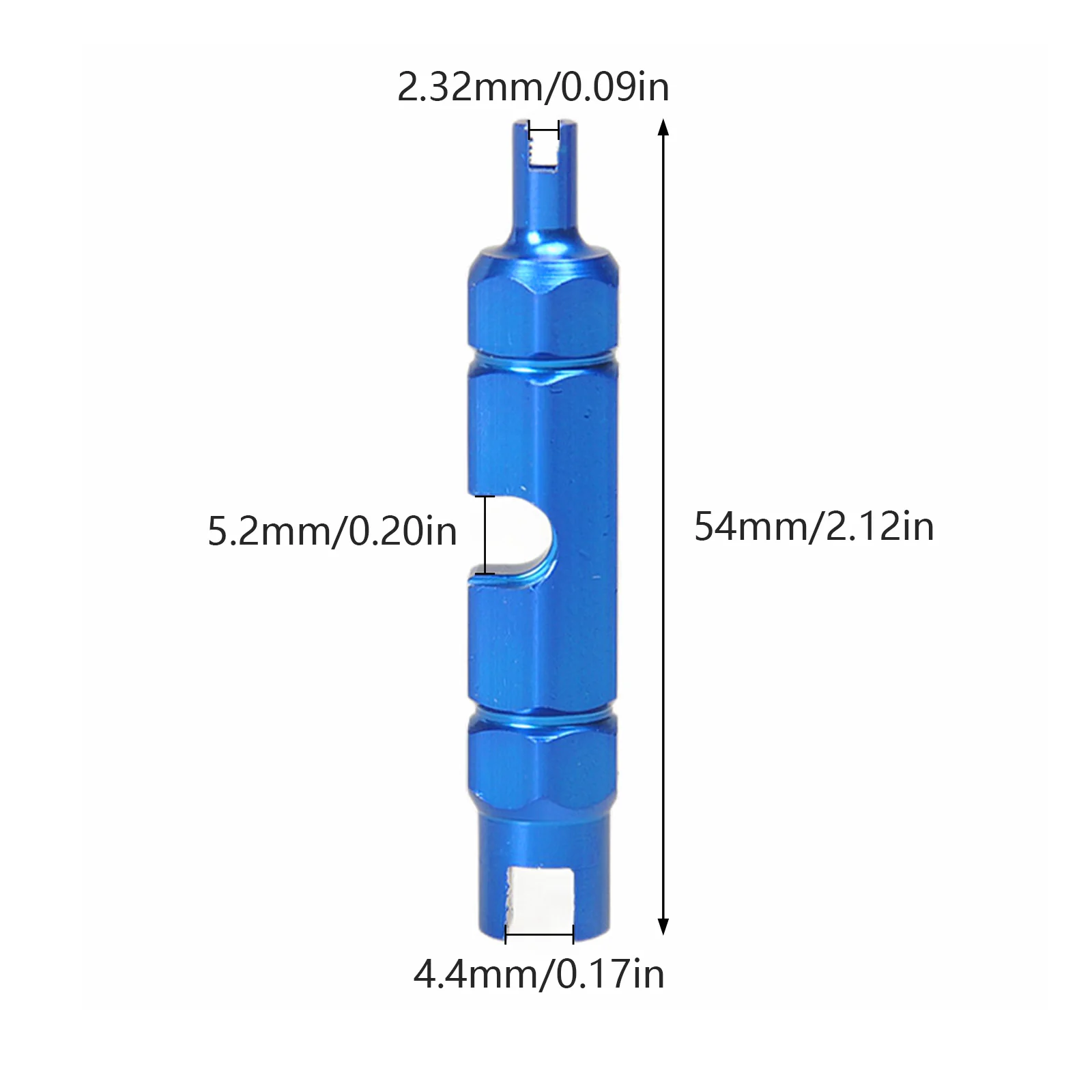 Herramienta de reparación de válvula multifuncional para bicicleta de carretera, boquillas Schrader/Presta de aleación de aluminio, llave de núcleo