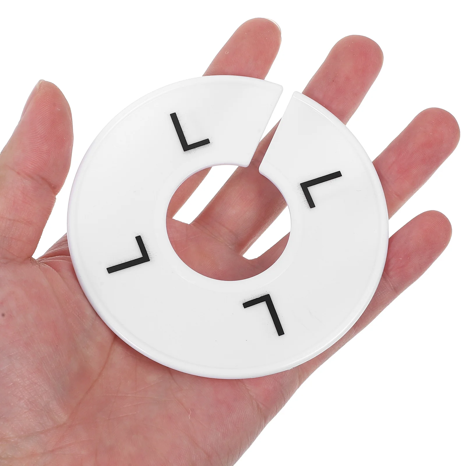 

40Pcs Round Plastic Clothing Size Dividers Easy to Identify Wardrobe Organizers Closet Separators for Clothes Rack Store Display