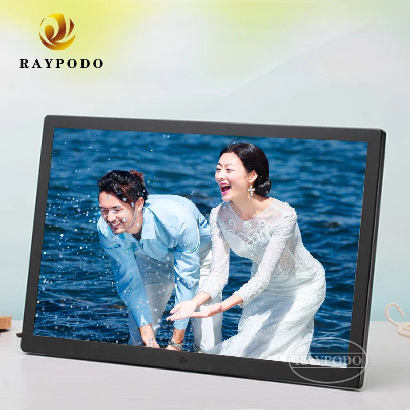 RAYPODO 17 Inch Digital Photo Frame digital display system interactive digital signage solutions best large digital photo frame