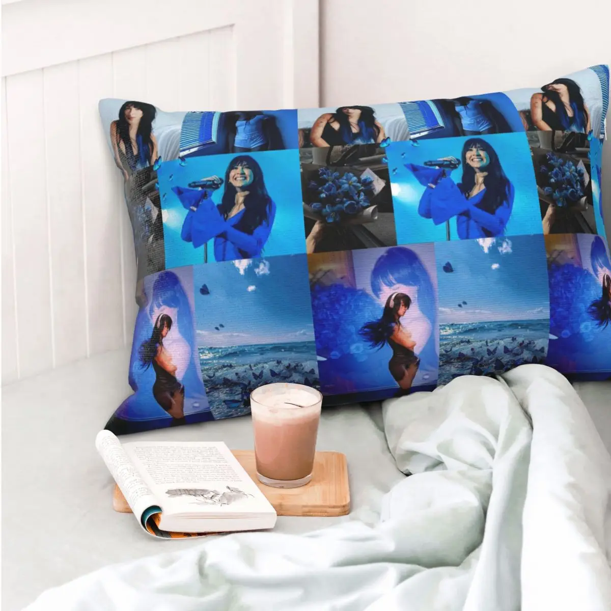 

Singer Aitana Rectangle Pillowcase Cushion Cover Decor Bedroom Bed Home Comfort Throw Pillow