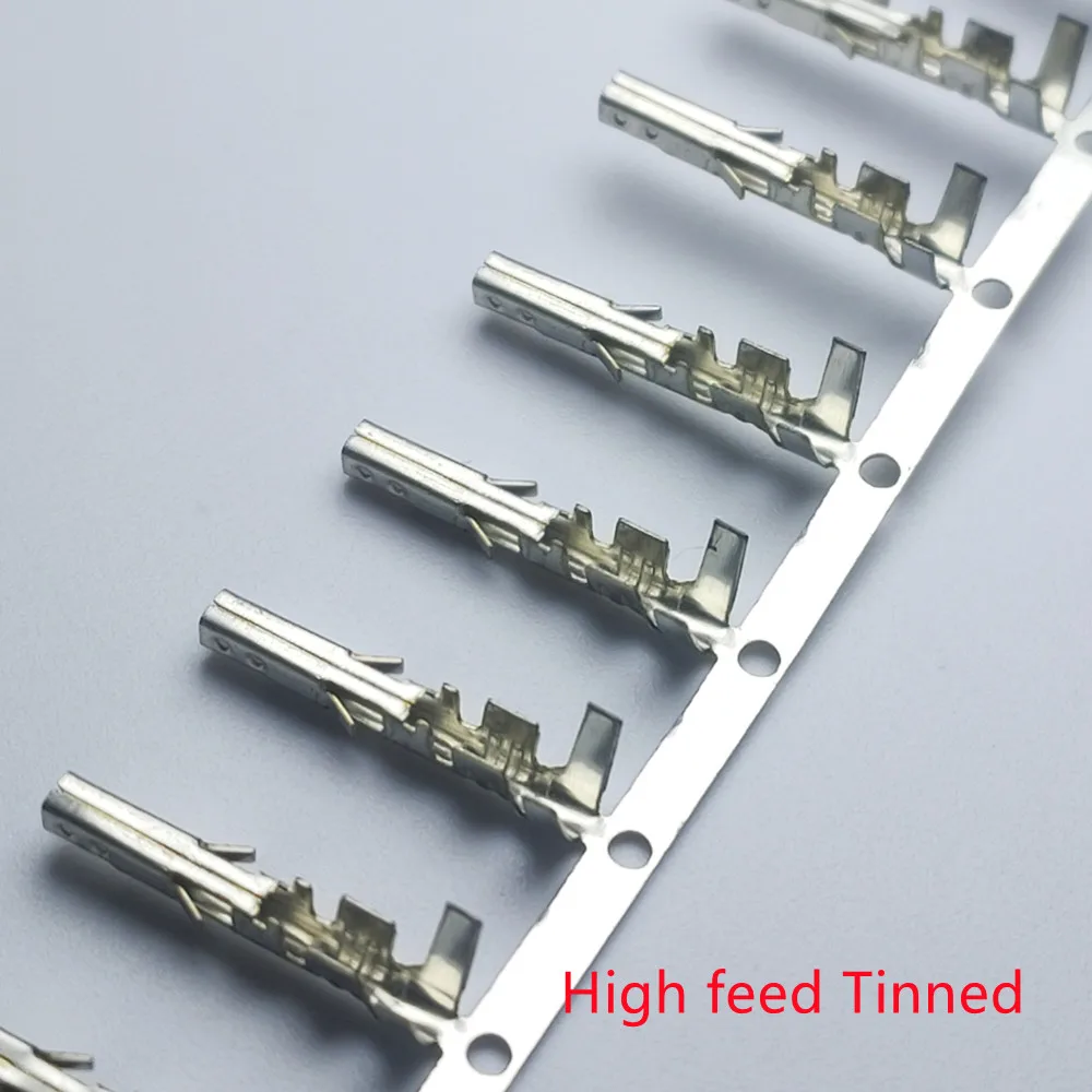 Aguja hembra para conector de ordenador 4P, 6P, 8P, 24P, carcasa macho/pie alto o bajo estañado, 300mm, 4,2 unidades/1 lote