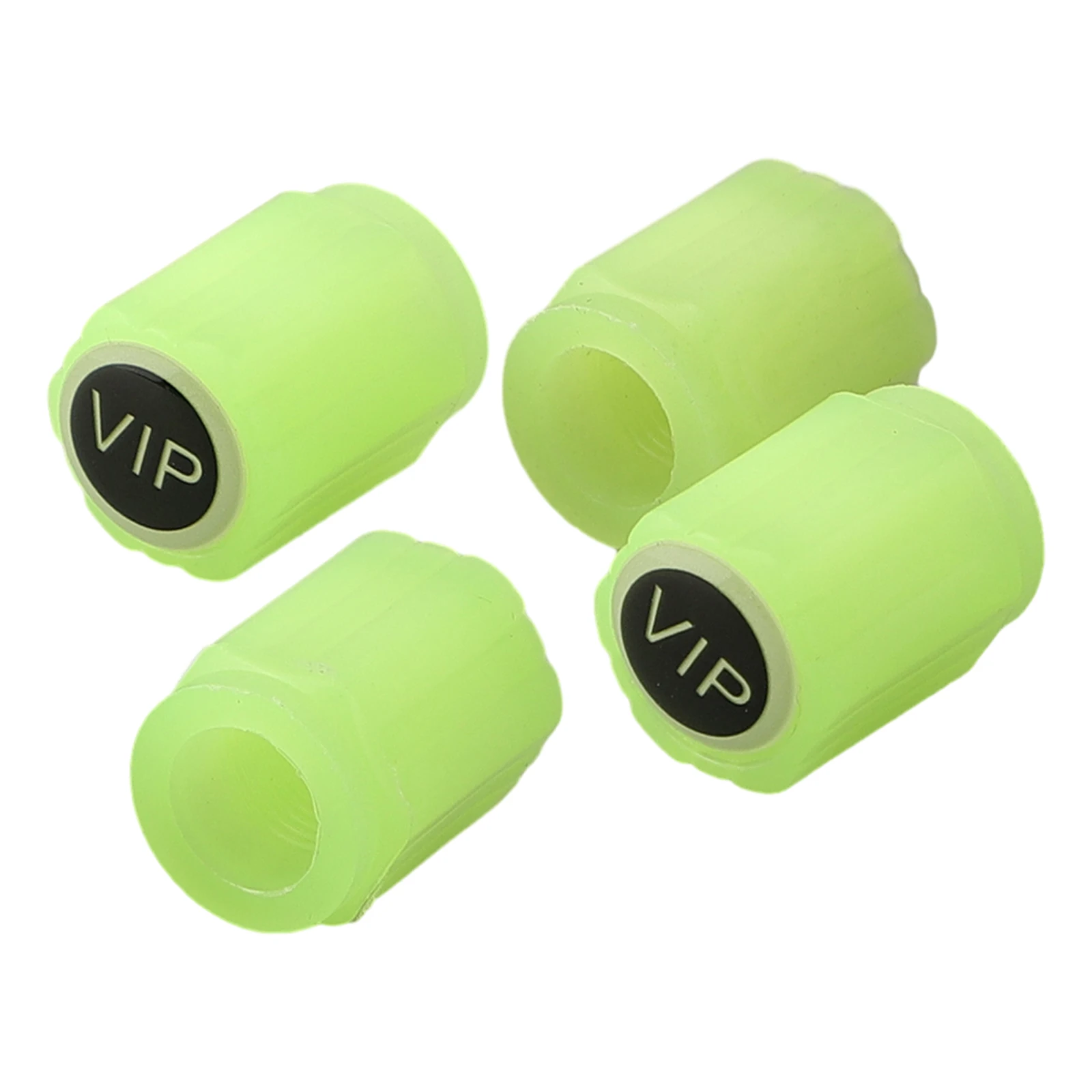 4PCS Luminous Car Tire Valve Cap Fluorescent Night Glowing Decor Motorcycle Bike Wheel Nozzle Dustproof Tyre Valve Stem Cap