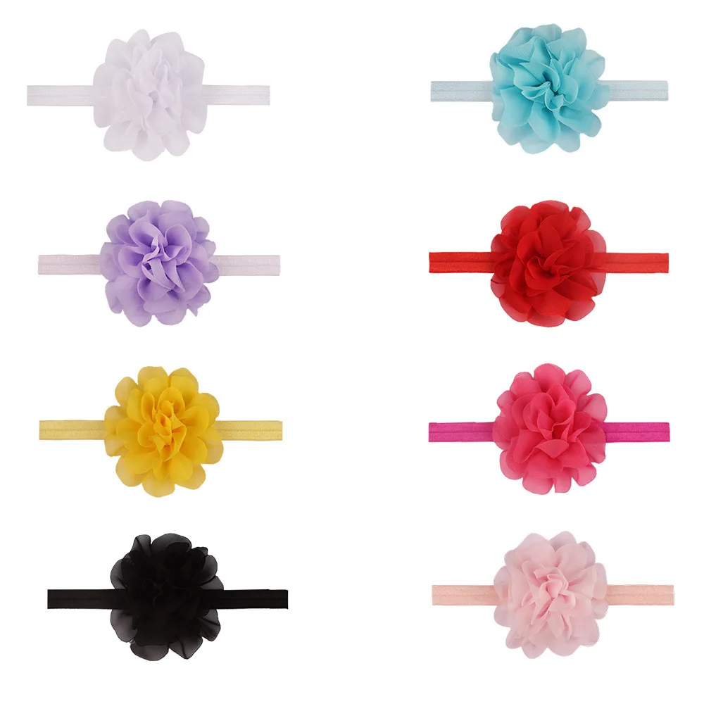 8 Colour Candy Colors Baby Bowknot Hairband Headband Kids Girls Boutique Elastic Protect Turban Headwear Kids Hair Accessories