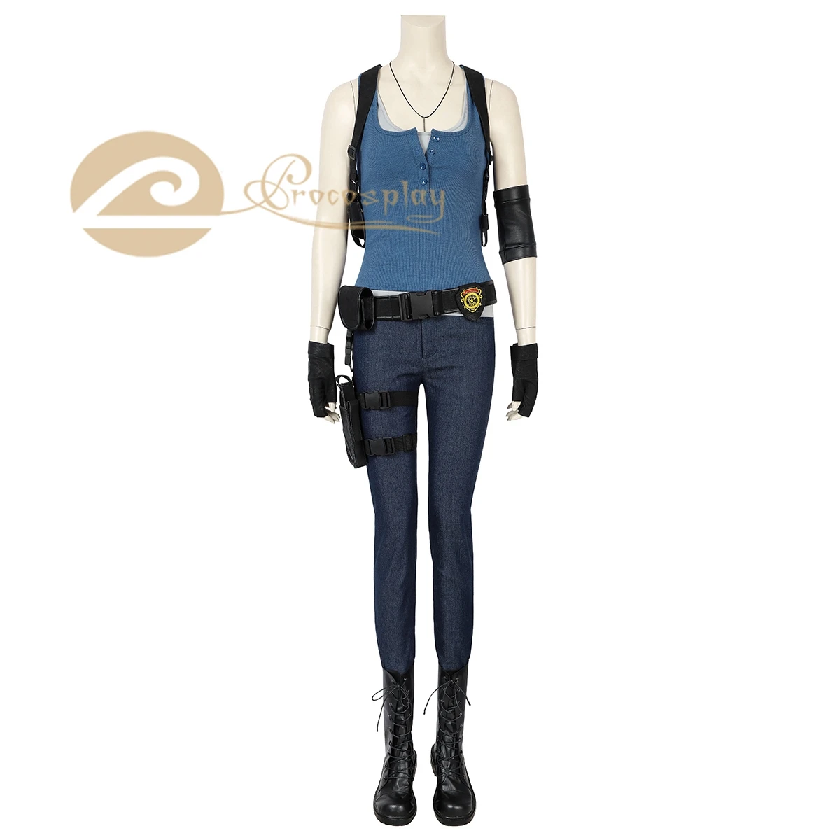 

Jill Valentine Cosplay Costume Game Uniform Women Halloween Role Play Outfit mp005572