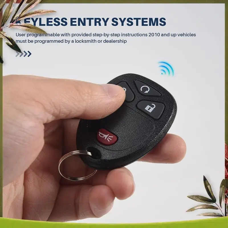 AB98-Key Fob Keyless Entry Remote For Chevy Silverado Traverse Equinox Avalanche/GMC Sierra 2007-2016, 15913421 OUC60270