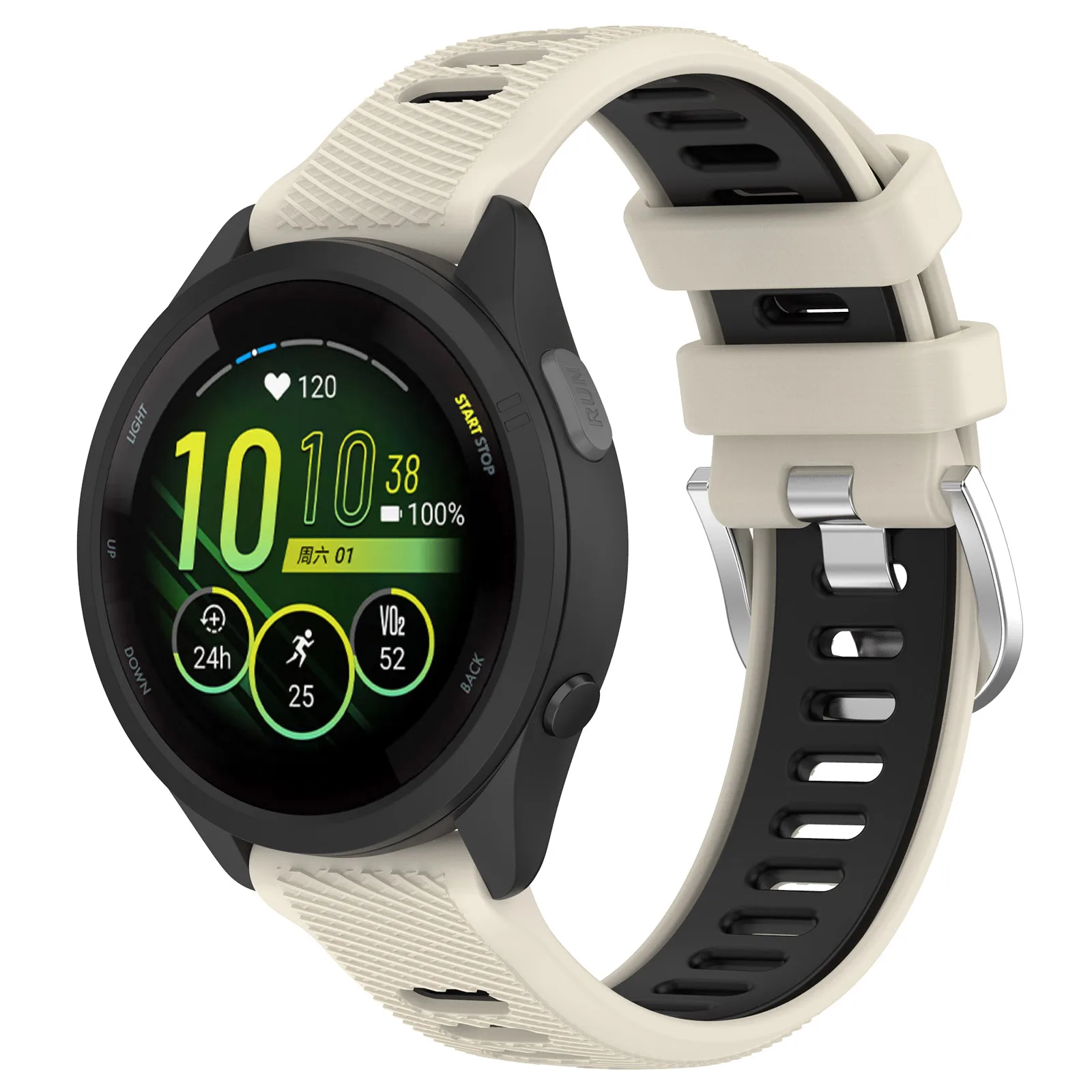 18mm 20mm 22mm Silikonarmband für Garmin Venu 4 45/41mm Forerunner 70 170 265s 255s 165 55 570 Armband Garmin Active 6 5 Correa – Detail 19