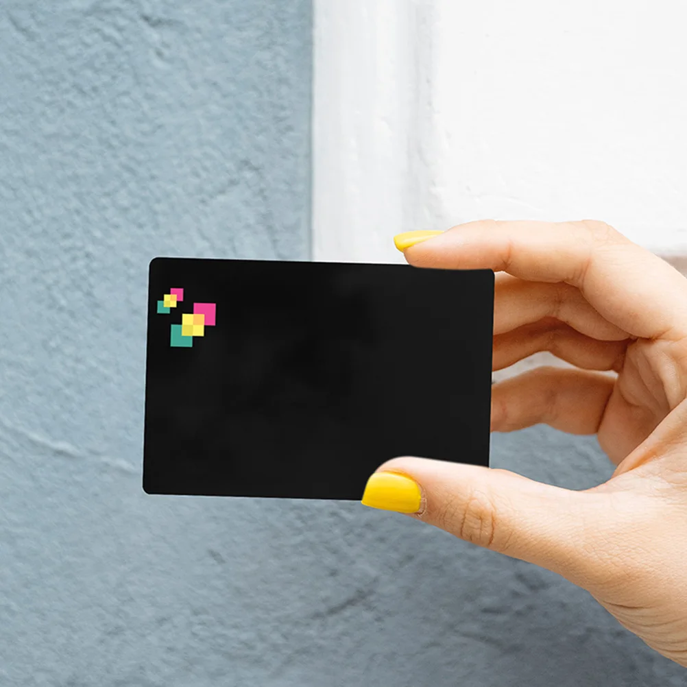 

10Pcs Blank Metal Business Cards Engraving Blanks Portable Lightweight Multi Function Nameplate Making Metal Business Card