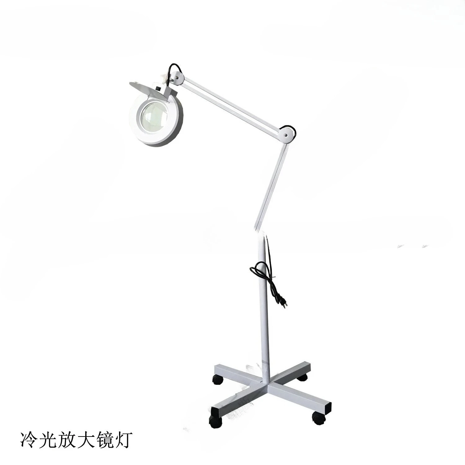 

5X Vertical Cold Light Magnifying Glass Lamp Vertical Four Feet No Stroboscopic Phenomenon Bright Eye Protection