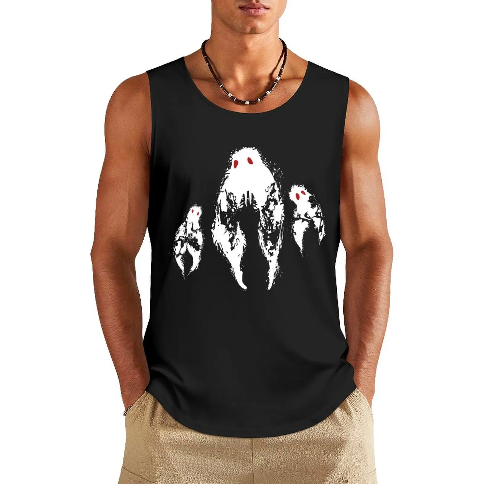 The Strange Fresno Nightcrawlers - White Splatter Tank Top clothes for men summer gym men Sleeveless top