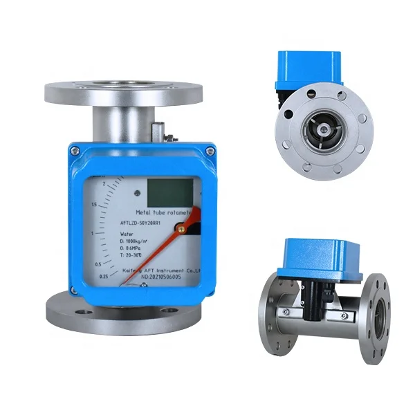 

Hydraulic Oil Flow Meter Variable Area Horizontal Small Metal Rotameter Digital Edible Oil Tube Flow Meter