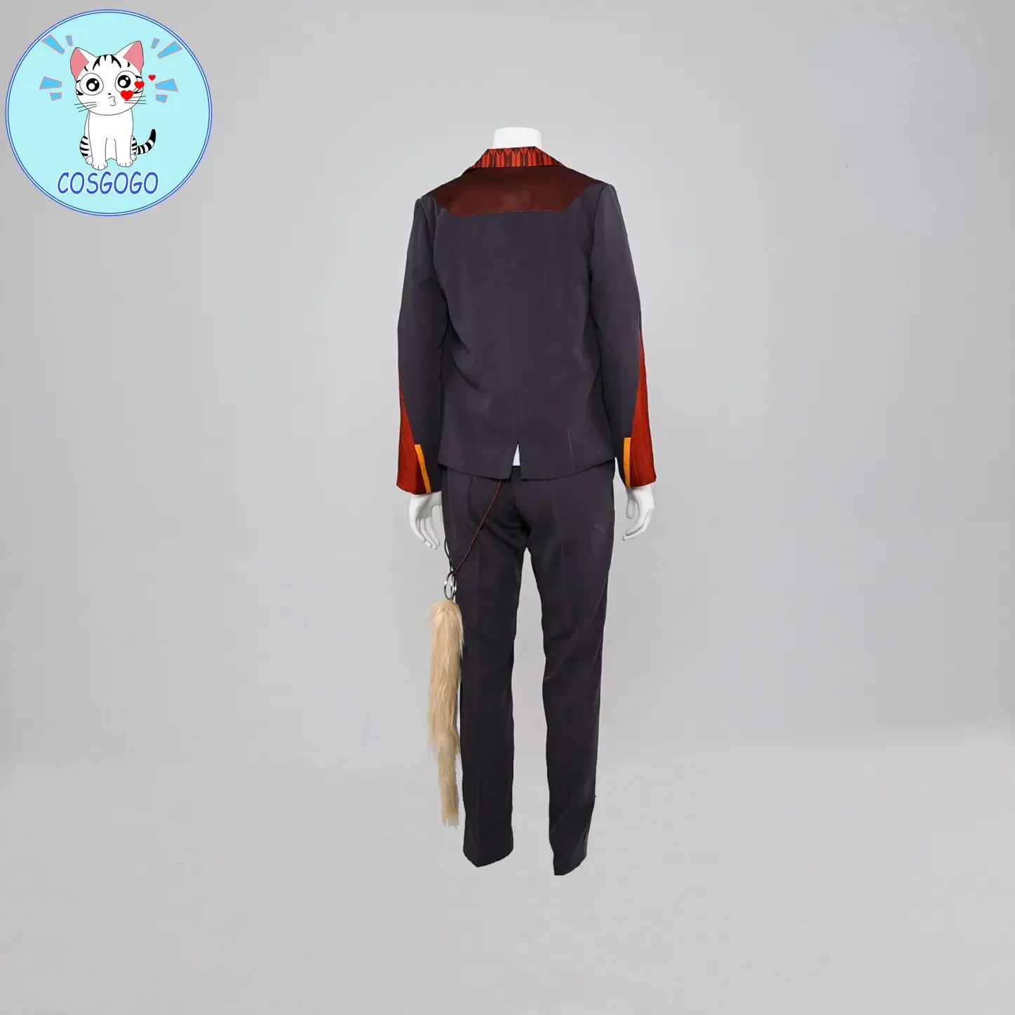 [Customized] Vtuber Nijisanji YouTuber Gaku Cosplay Costume Suit with Tail Role Play Party Women Men Outfits