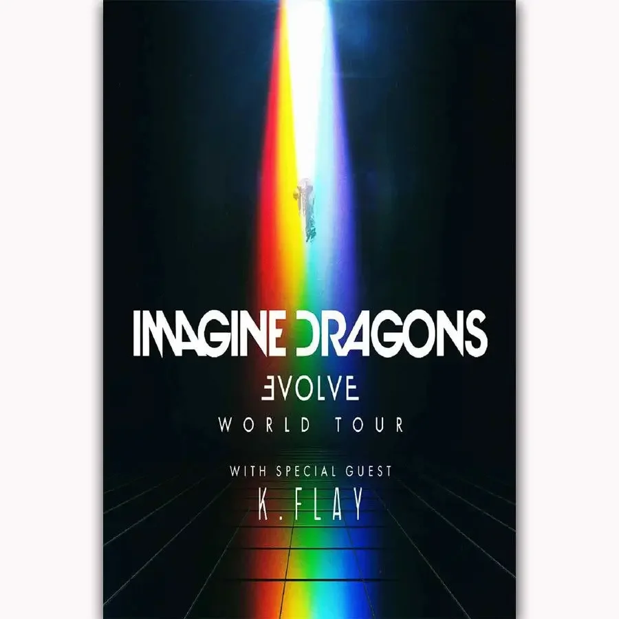 Affiche murale Inspirée du Dessin Animé "Cycline Dragons Evolve" pour Décoration Musicale, InjArt, Cadeau Idéal, Nouveauté