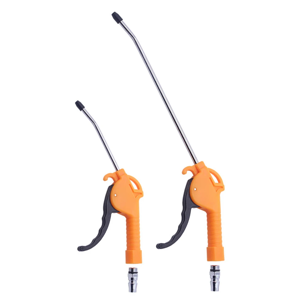

2 Pcs Portable Vacuum Dust Gun Handheld Cleaner Blow Air Collector Orange Household Car