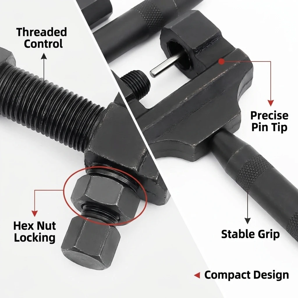 Handheld Chain Cutter, Universal Chain Removal Tool for Motorcycles and Electric Bikes, Portable Repair Tool for Outdoor Riding
