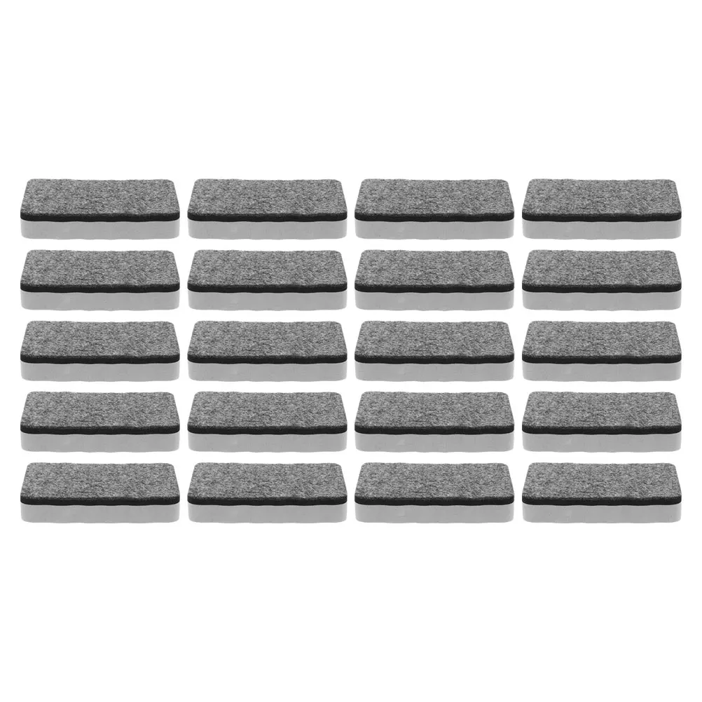 20pcs 마그네틱 화이트 보드 지우개 Eva 펠트 건식 지우기 칠판 클리너 재사용 가능한 교사 사무실 학교 교실 사용