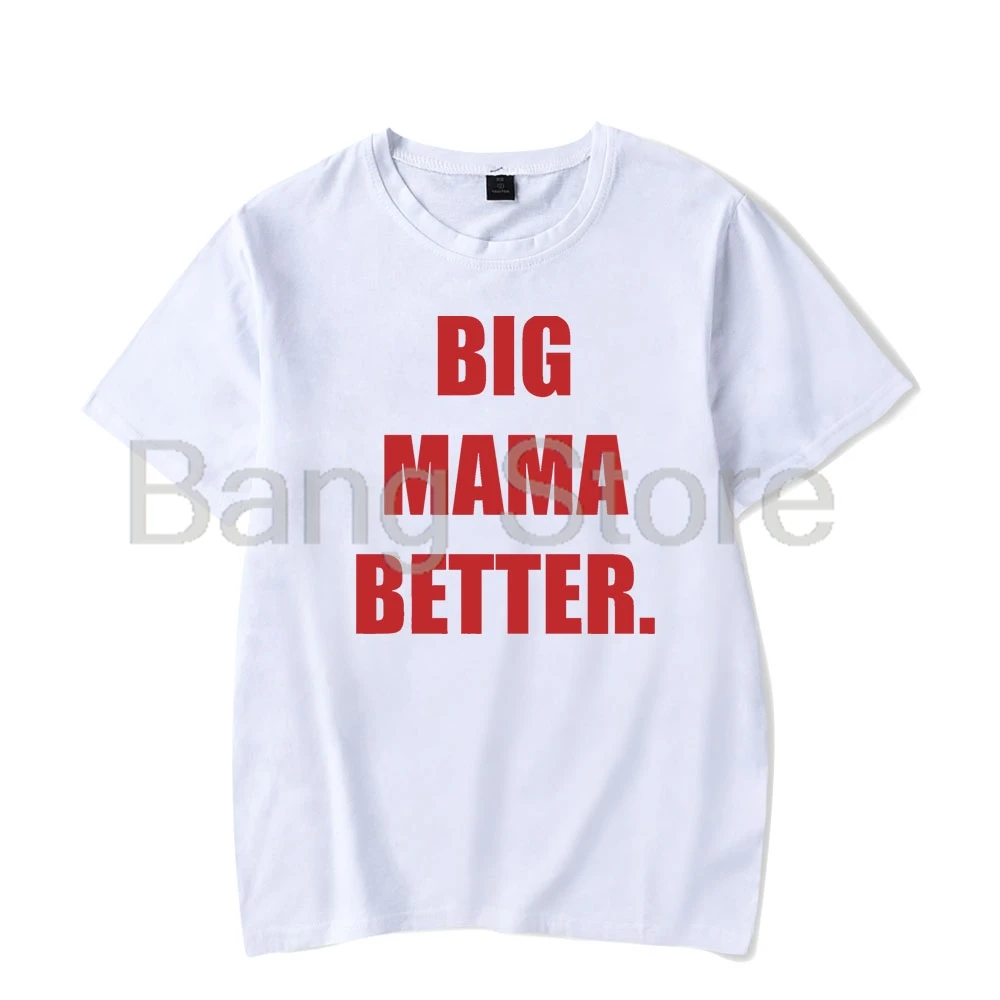 Latto Big Mama Short Sleeve Tee Women Men Crewneck Fashion T-shirt Unisex Tops