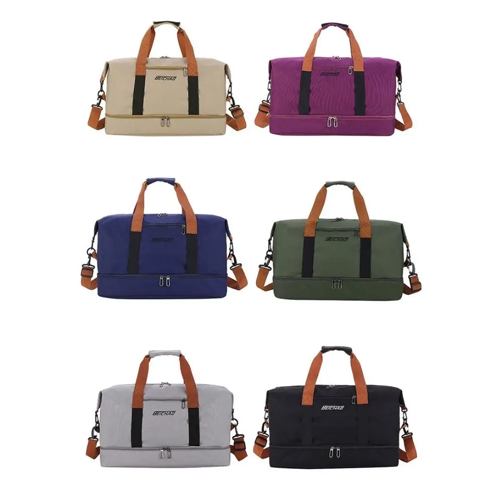 Portable Large Capacity Travel Duffle Bag Waterproof Handheld Travel Luggage Bag Sports Business Trip Messenger Bag Men