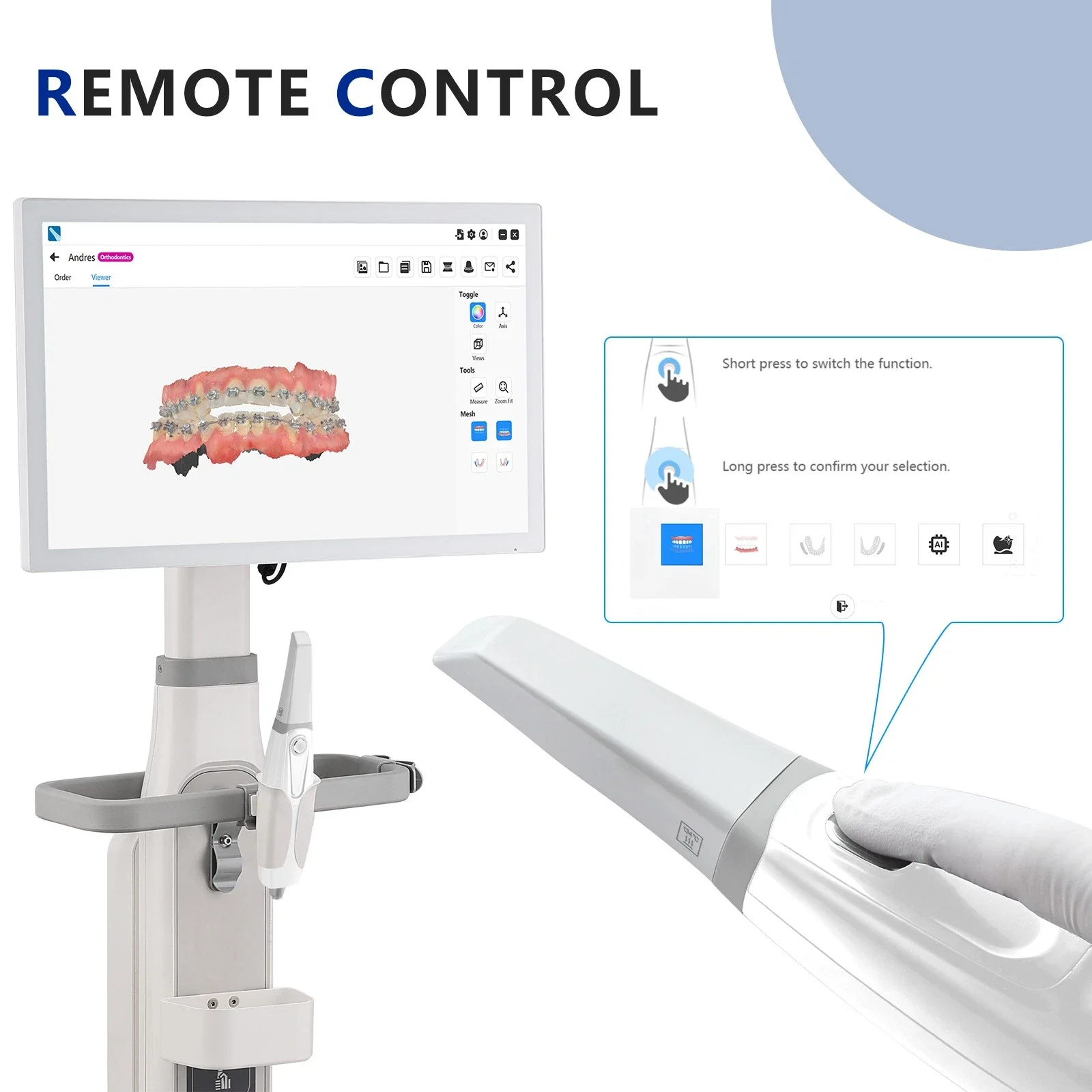 Dental Intra-Oral 3D Scanner CAD/CAM True Color Scanning Machine with Software
