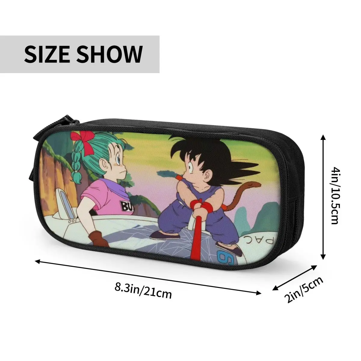 Dragon Ball Z Dragonball Anime Astuccio per penne per bambini Doppio strato Forniture per ufficio di grande capacità Astuccio regalo per bambini