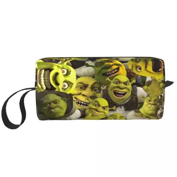 Shrek Collage Makeup Bag Cosmetic Organizer Storage Dopp Kit Portable Toiletry Cosmetic Bag for Women Beauty Travel Pencil Case