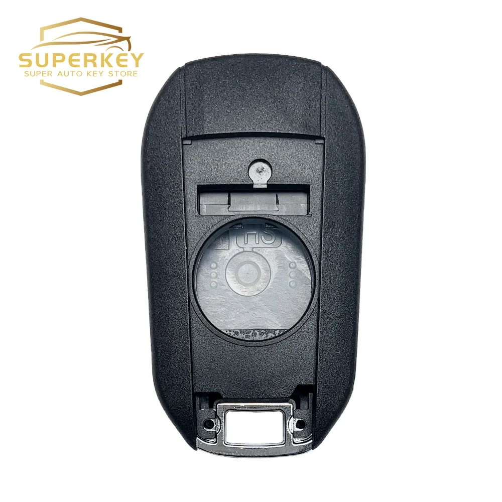 SUPERKEY 플립 원격 자동차 키 쉘 케이스, 시트로엥 에어크로스 C3 C4 C5 C6, 푸조 308 4008 RCZ 508 2014 2017 2019 HU83 VA2 용