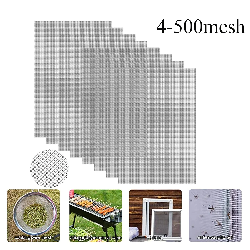 

1pcs 30x90cm/50x100cm Stainles steel mesh Mesh Filtration mesh Woven Wire mesh stainlessy steel mesh filter woven mesh 4-500mesh