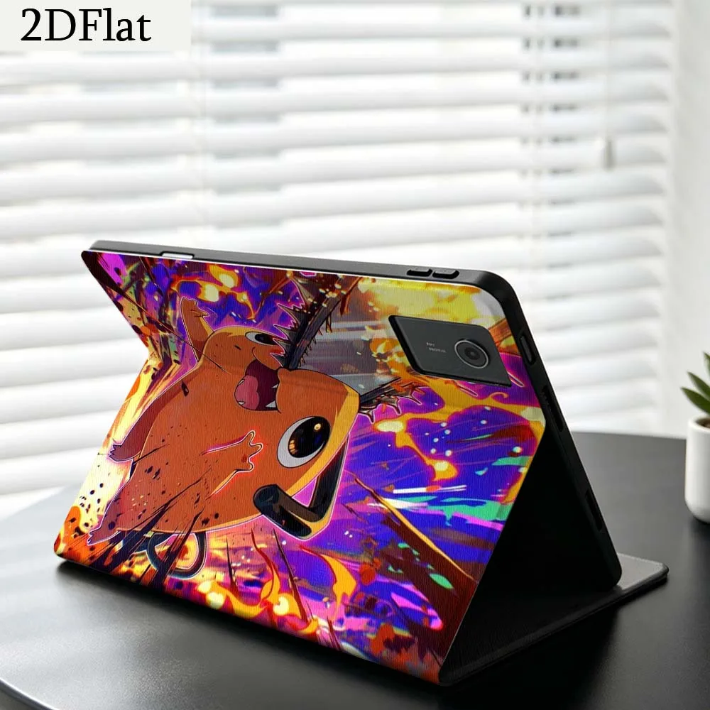 C-Chainsaw man-Pochita For Lenovo Xiaoxin Pad Pro Tab K11 K10 Y900 3rd Y700 P11 P12 11.5 12.7 8.8 Inch Tablet Case Gift