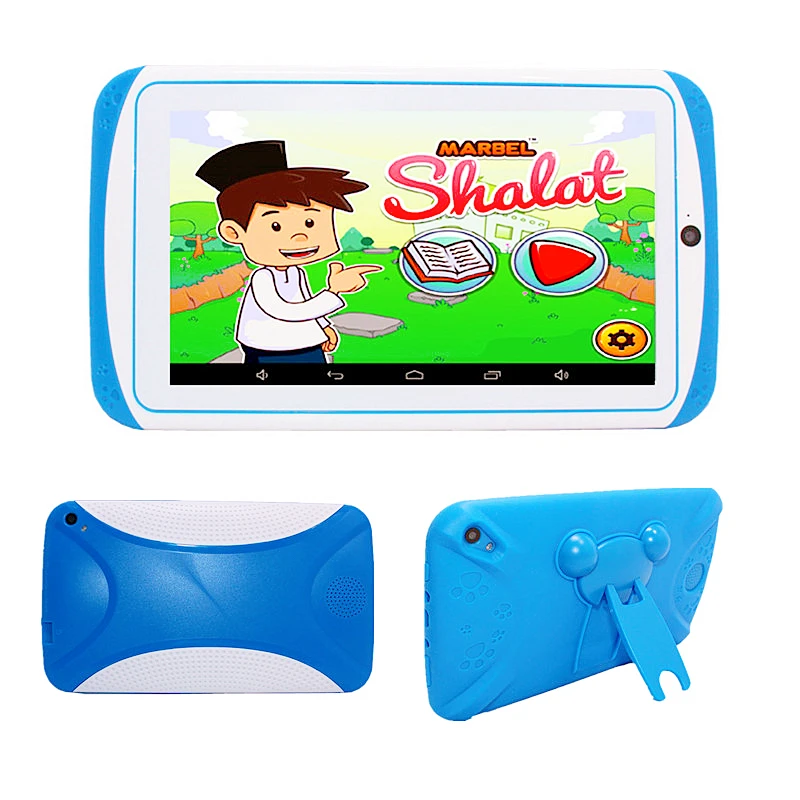 Tablette en silicone pour enfants, 7 pouces, E98, Android 10.0, 1 Go de RAM, 16 mots, M facades, Core, touristes, appareil photo, Wi-Fi, cadeau