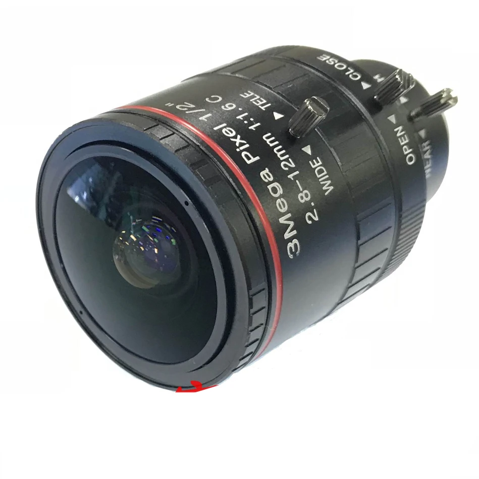 Manual Zoom 6-12mm 2.8-12mm 3.6-10mm 3.8-16mm 4-18mm 5-50mm 5mm 12-120mm C CS Industrial Professional Industrial Camera Lens