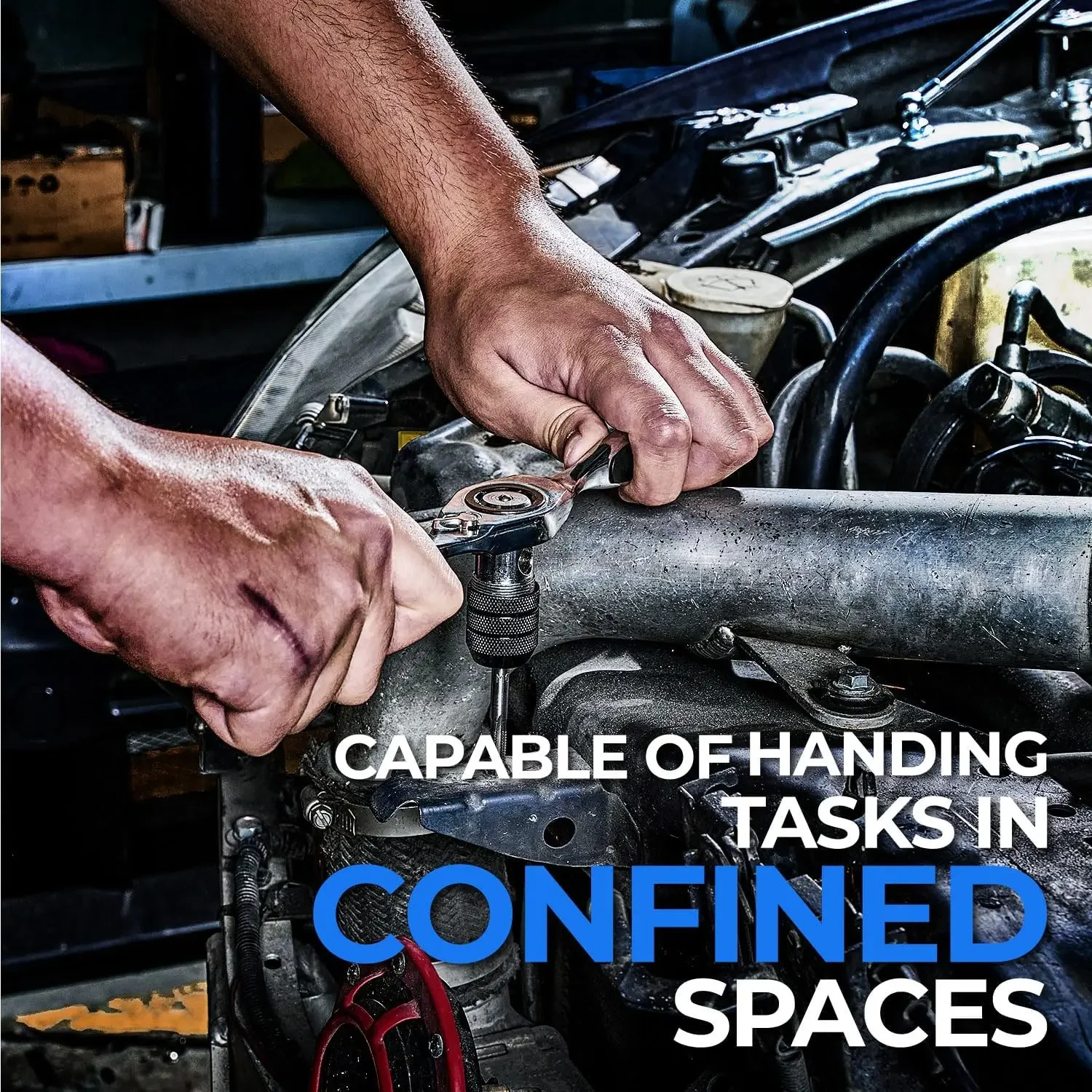 127pcs SAE/Metric Tap and Die Set, Ratcheting SAE Metric TAP and Die Set Standard with Drill Bit Combo for Threading