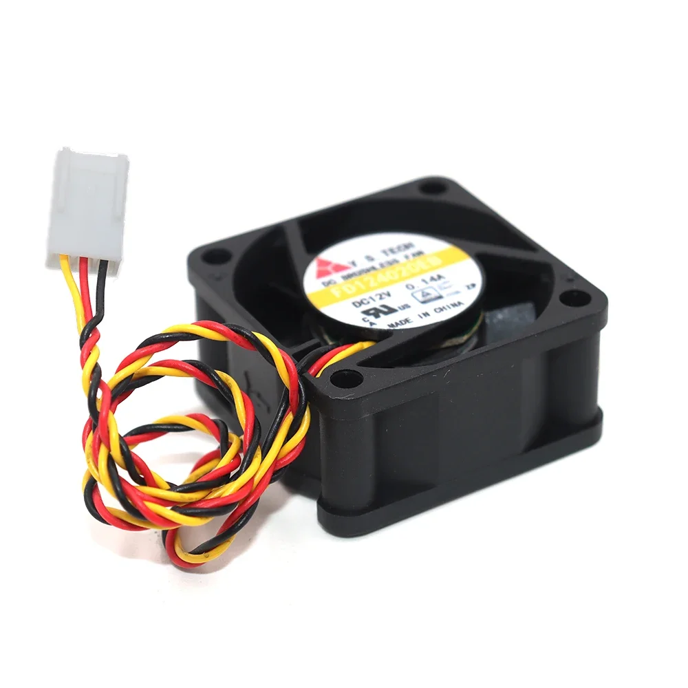 + جديد للأصلي fd124020eb 4020 4 سنتيمتر dc12v 0.12a فائقة التحمل كرة مزدوجة كبيرة حجم الهواء مروحة