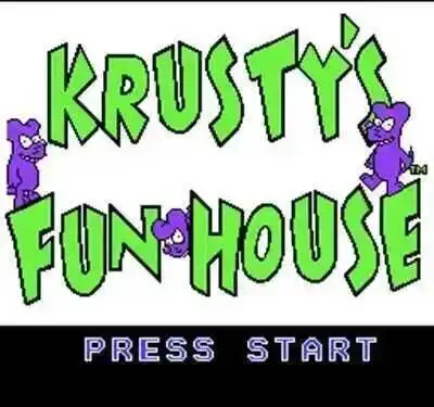 Krusty's Fun House 60 Pin Game Card Free Region For 8 Bit Video Game Player
