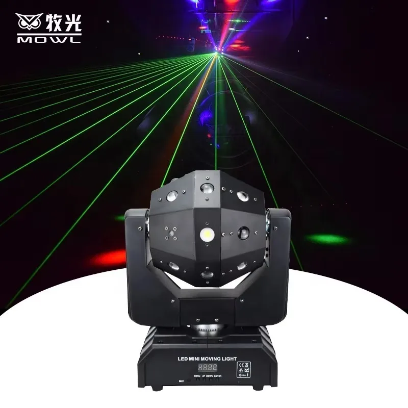 16x3W 3in1 Magic Ball LED Moving Head Projection Light DMX Beam Strobe  for KTV Disco Stage Party Atmosphere